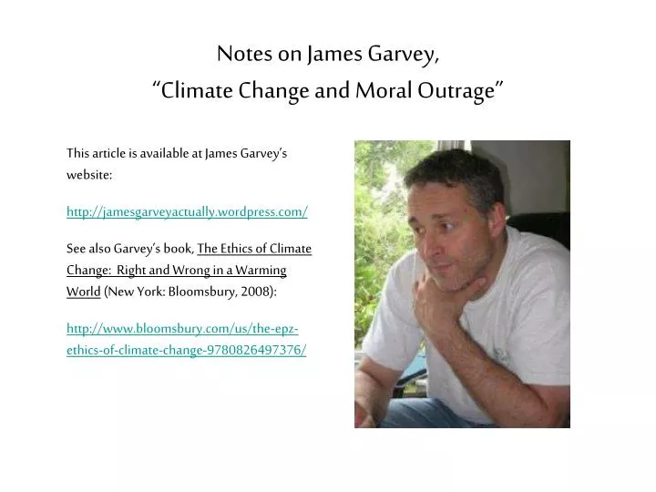 notes on james garvey climate change and moral outrage