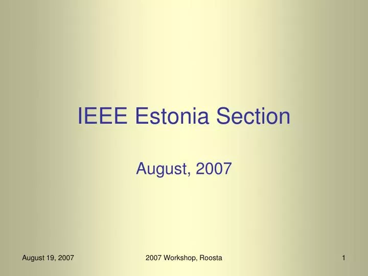 ieee estonia section