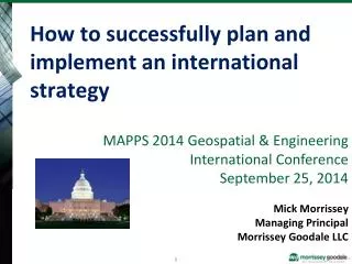 How to successfully plan and implement an international strategy