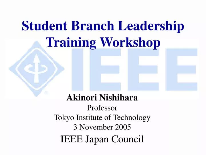 student branch leadership training workshop