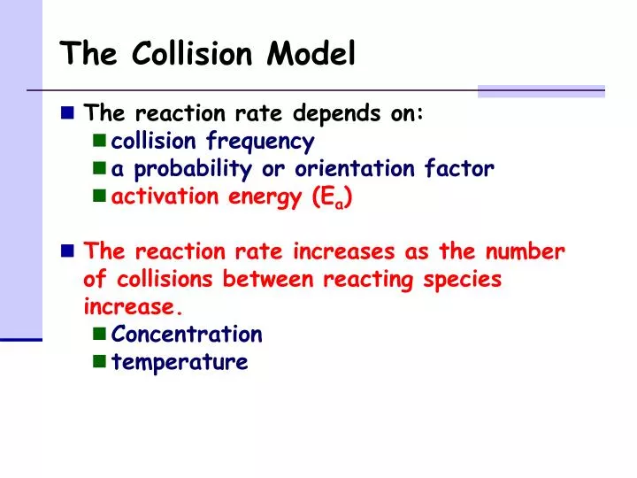 the collision model