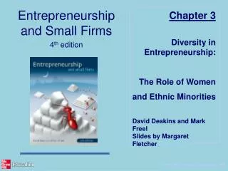 Diversity in Entrepreneurship: The Role of Women and Ethnic Minorities