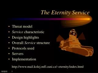 The Eternity Service