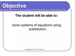 objective