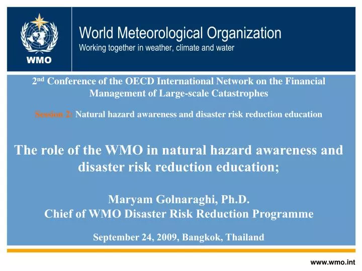 world meteorological organization working together in weather climate and water