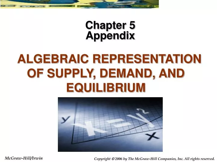 algebraic representation of supply demand and equilibrium
