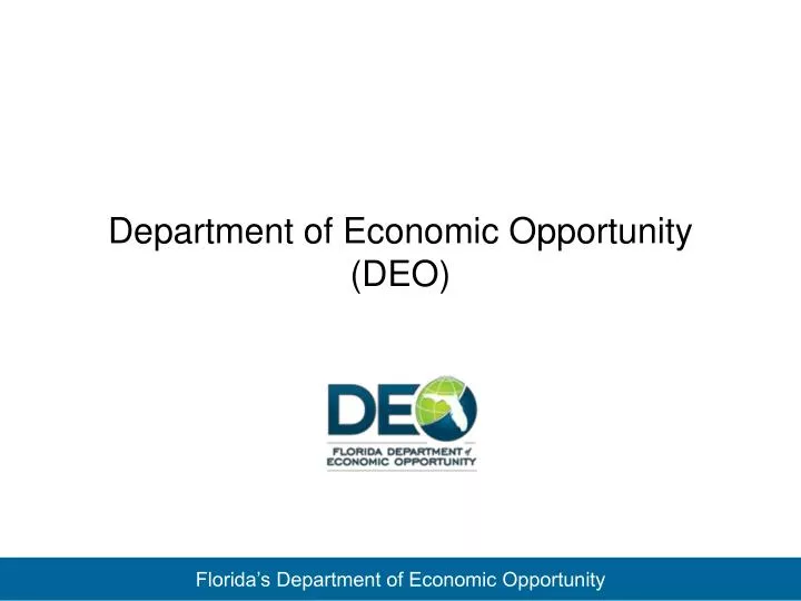 department of economic opportunity deo