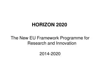 horizon 2020