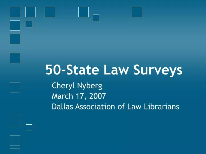 50 state law surveys