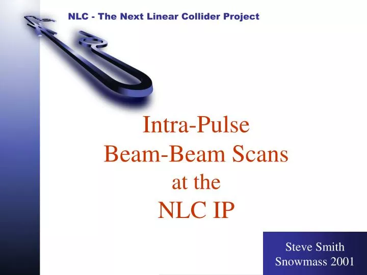 intra pulse beam beam scans at the nlc ip