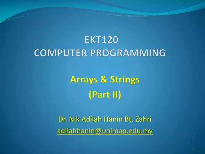 ekt120 computer programming