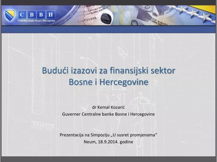 budu i izazovi za finansijski sektor bosne i hercegovine