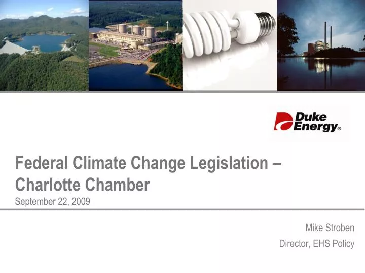 federal climate change legislation charlotte chamber september 22 2009