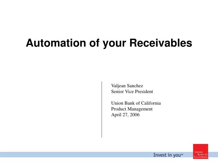 automation of your receivables