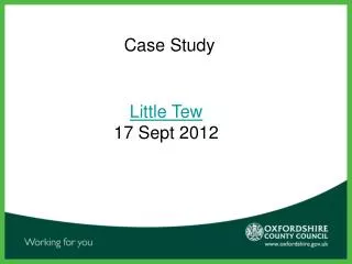 Little Tew 17 Sept 2012