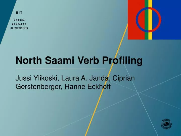 north saami verb profiling