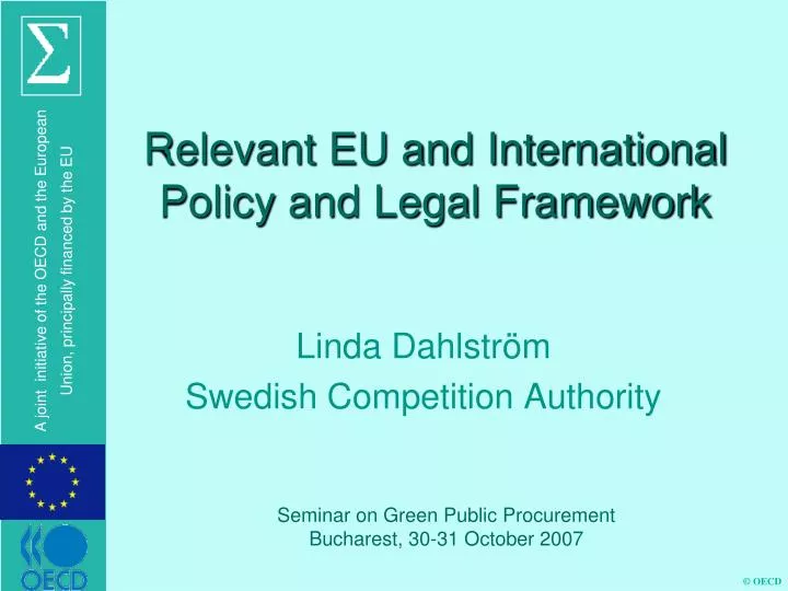 relevant eu and international policy and legal framework