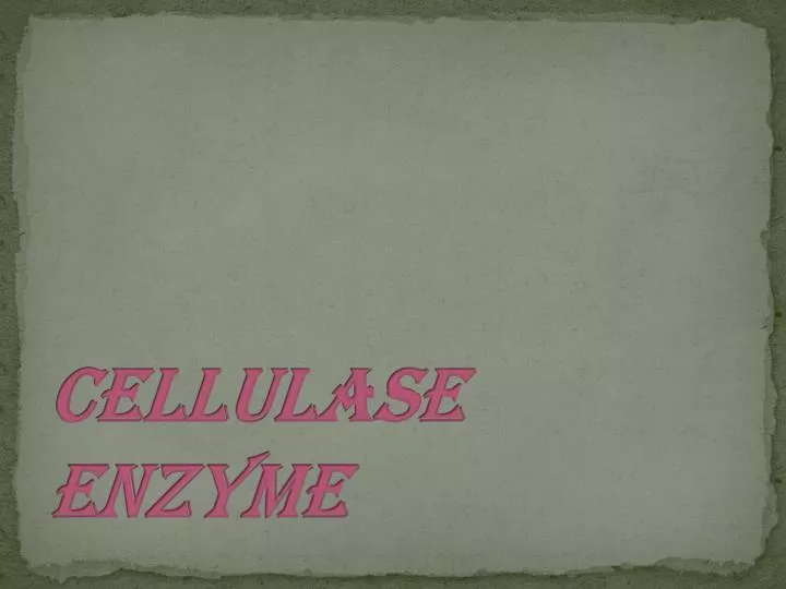 cellulase enzyme