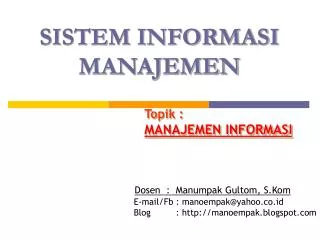 sistem informasi manajemen