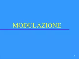 modulazione