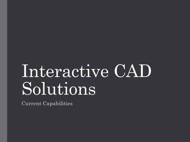 interactive cad solutions
