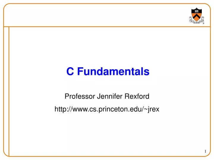 c fundamentals