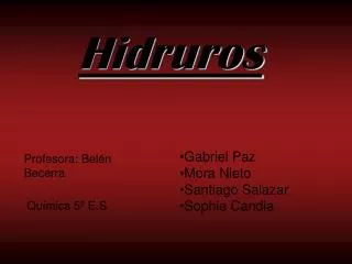 Hidruros