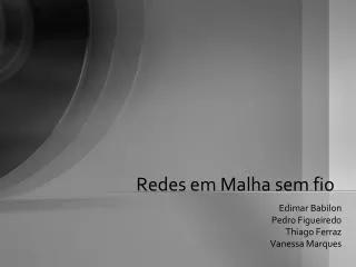 redes em malha sem fio