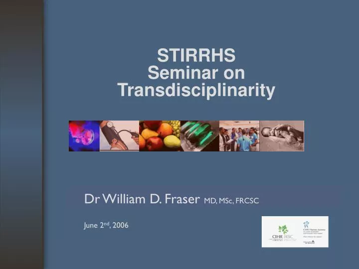 stirrhs seminar on transdisciplinarity