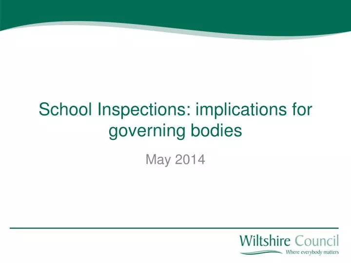 school inspections implications for governing bodies