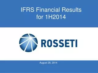 IFRS Financial Results for 1H2014