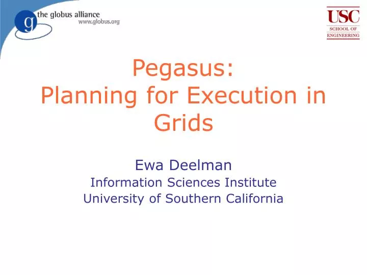 pegasus planning for execution in grids