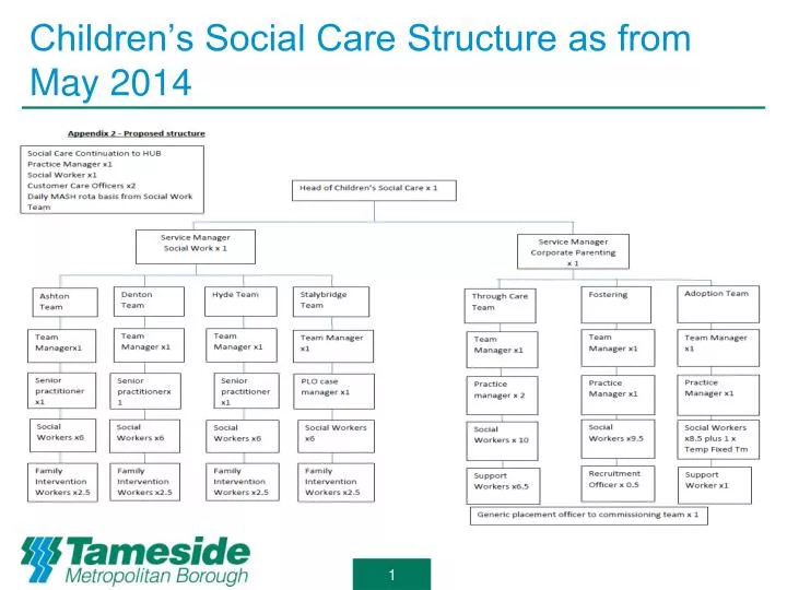 children s social care structure as from may 2014