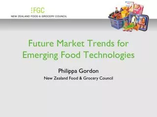 Future Market Trends for Emerging Food Technologies
