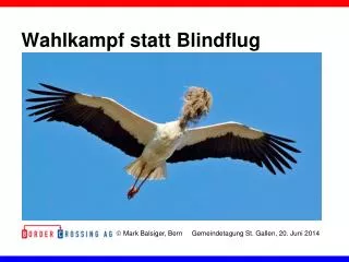 wahlkampf statt blindflug