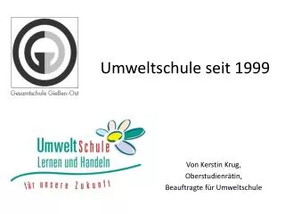 umweltschule seit 1999