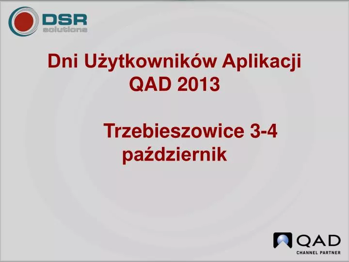 dni u ytkownik w aplikacji qad 2013 trzebieszowice 3 4 pa dziernik