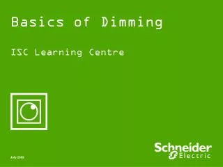Basics of Dimming
