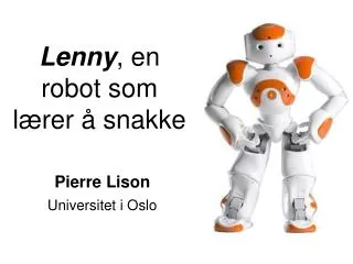 lenny en robot som l rer snakke