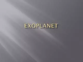 exoplanet