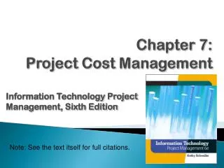 chapter 7 project cost management