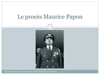 le proc s maurice papon