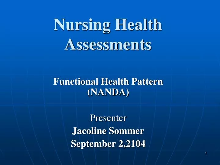 nursing health assessments