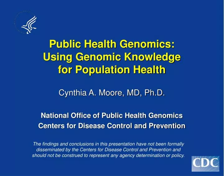 public health genomics using genomic knowledge for population health