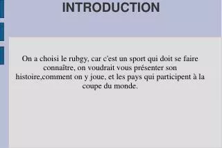 introduction