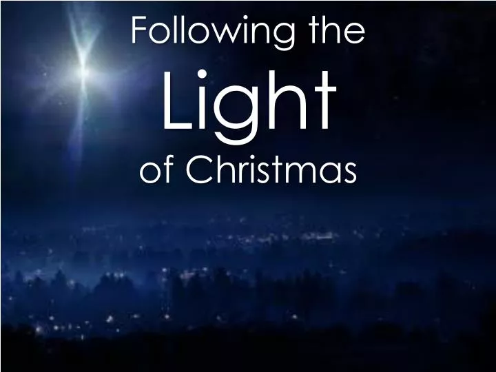 following the light of christmas