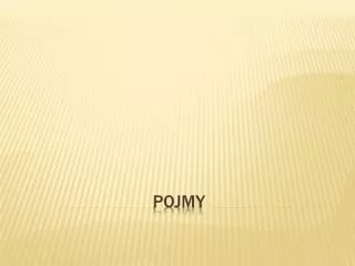 pojmy