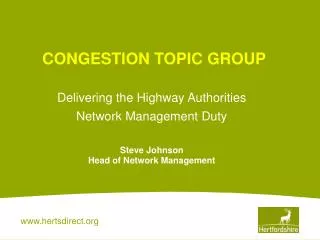 CONGESTION TOPIC GROUP