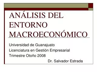 an lisis del entorno macroecon mico