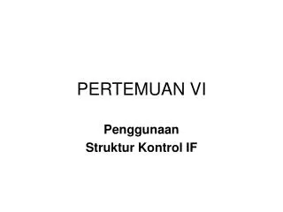 pertemuan vi